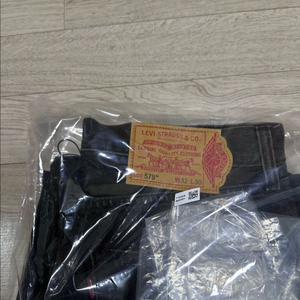 (32X30) 리바이스 X 조던 배기 578 진 블랙 청바지