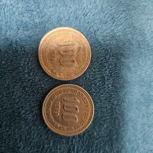 100원 동전 2개 세트 이미지