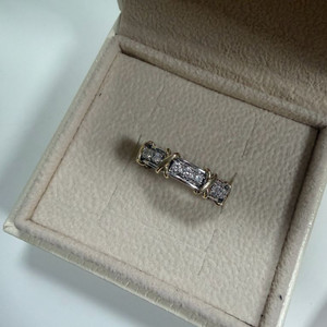 14k 식스틴스톤반지 8호 랩다이아