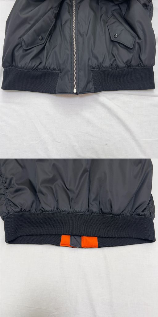 (우체국 택포가격) 프라다 리나일론 봄버 바머 재킷 자켓 블랙 XL--8