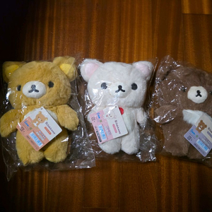 미개봉 새제품 산엑스 리락쿠마 멋진집 복슬복슬 인형 s 코리락쿠마 챠이로이코구마 일괄