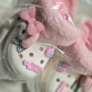 산리오 마이멜로디 털 크록스 슬리퍼