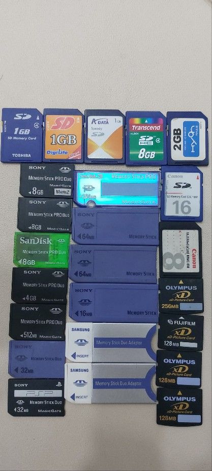 SD카드 SDCARD 메모리스틱 CF 후지--1