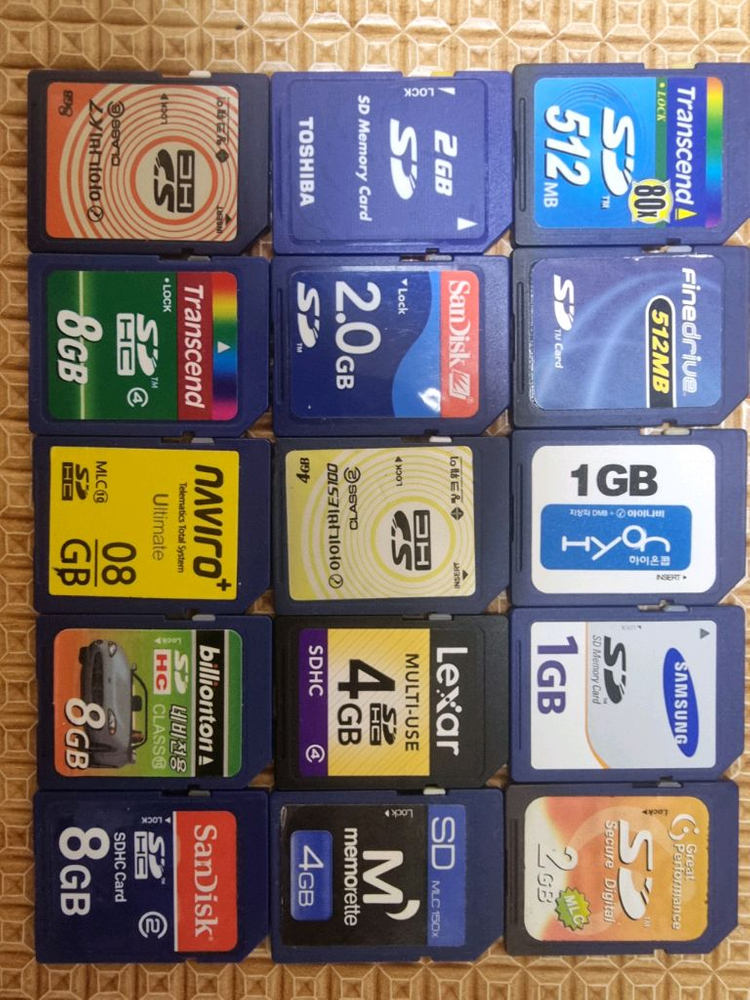 SD카드 SDCARD 메모리스틱 CF 후지--9