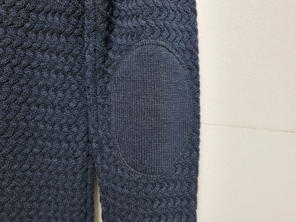 여성 라코스테 WOOL 울 모 케이블 꽈배기 네이비 긴팔 니트 스웨터--6