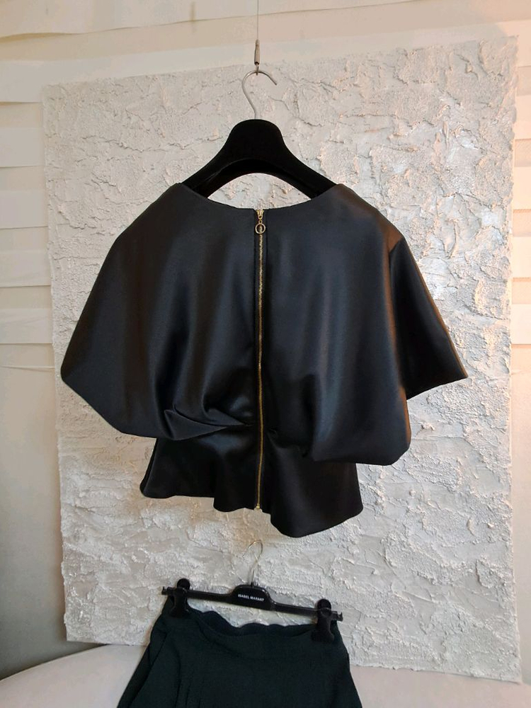 (55) 우아한 새틴셔링 블라우스 이미지