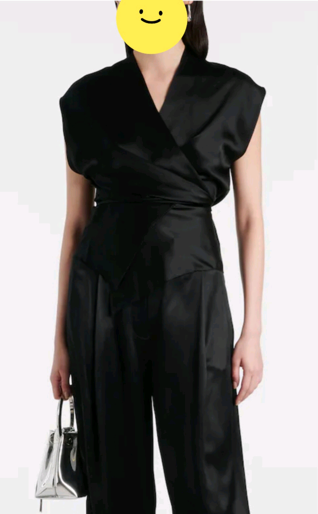 (55) 우아한 새틴셔링 블라우스 이미지