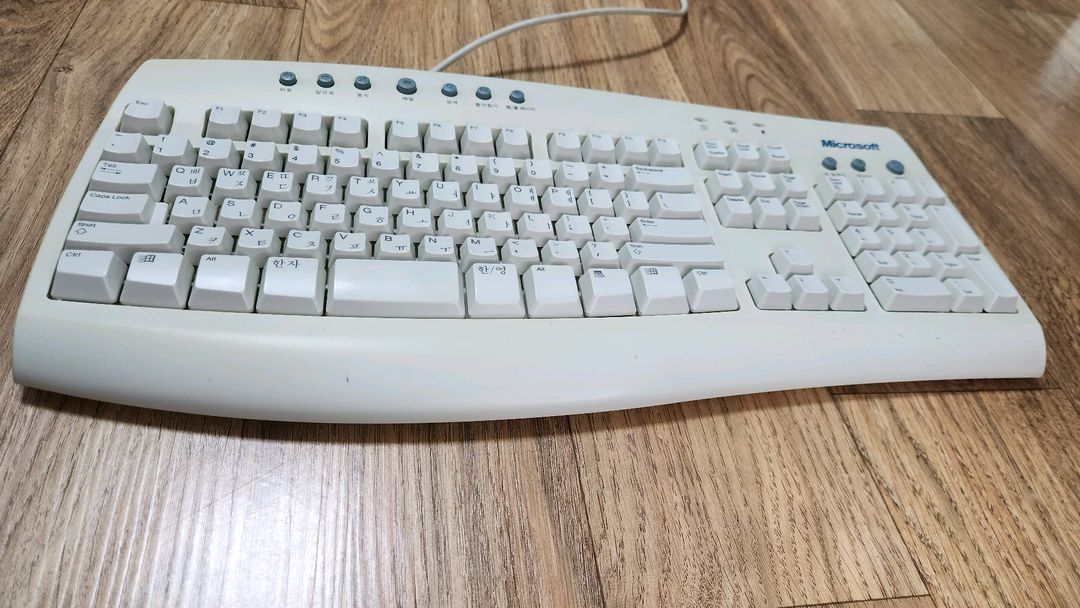 # 빈티지 마이크로소프트 인터넷 키보드 RT9443 PS2급처--9