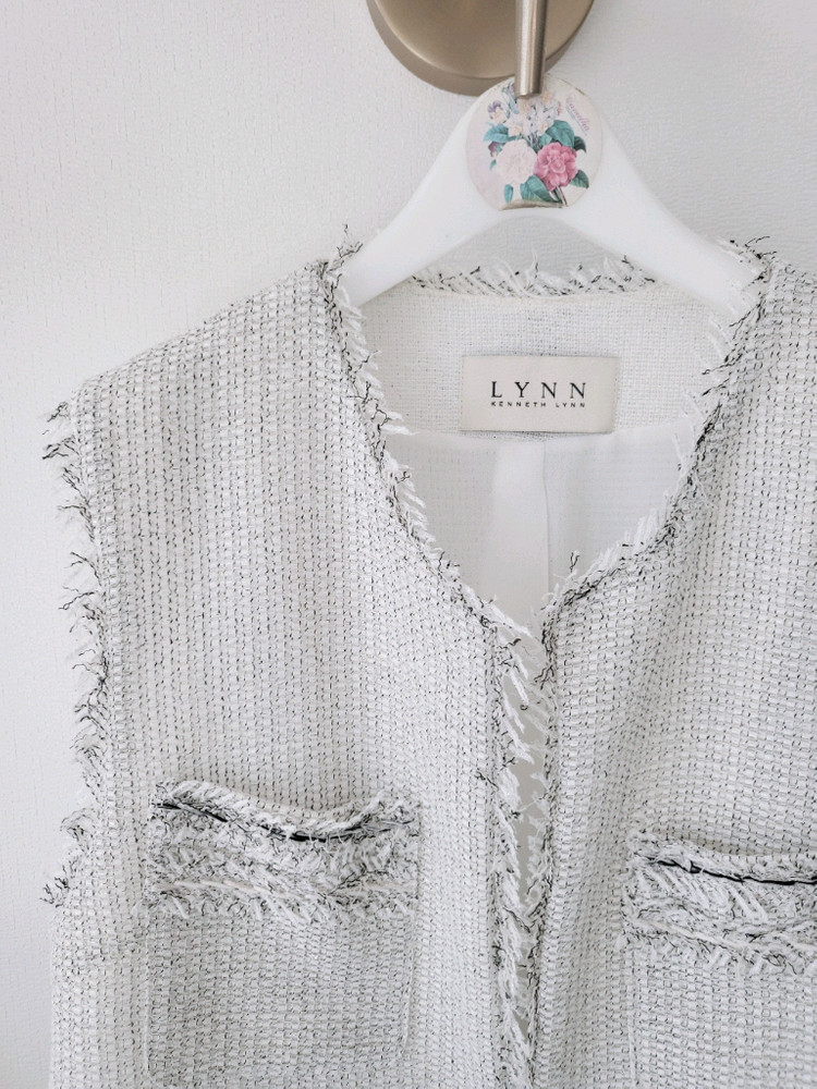 LYNN 린 트위드 베스트(반택포)--3