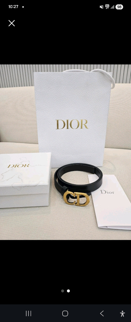 디올 새들벨트 80사이즈--1