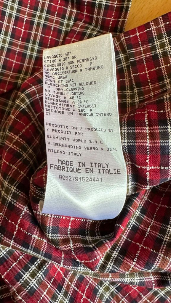 일레븐티 셔츠 남방 드레스 eleventy 정품 새상품--8