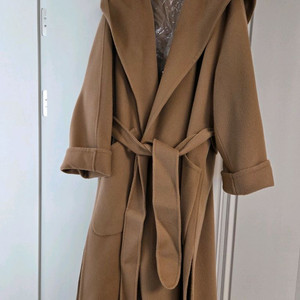 시스템 후드코트(카멜색상)82사이즈.