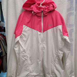 나이키 후드 경량 바람막이 여성 L.