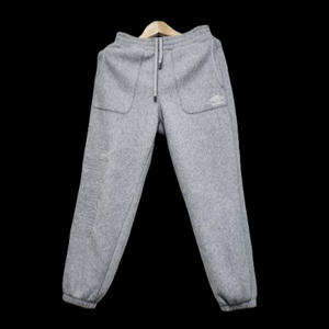 남성 2023 엄브로 빅레터링 플리스 팬츠 바지 트레이닝복 그레이 회색