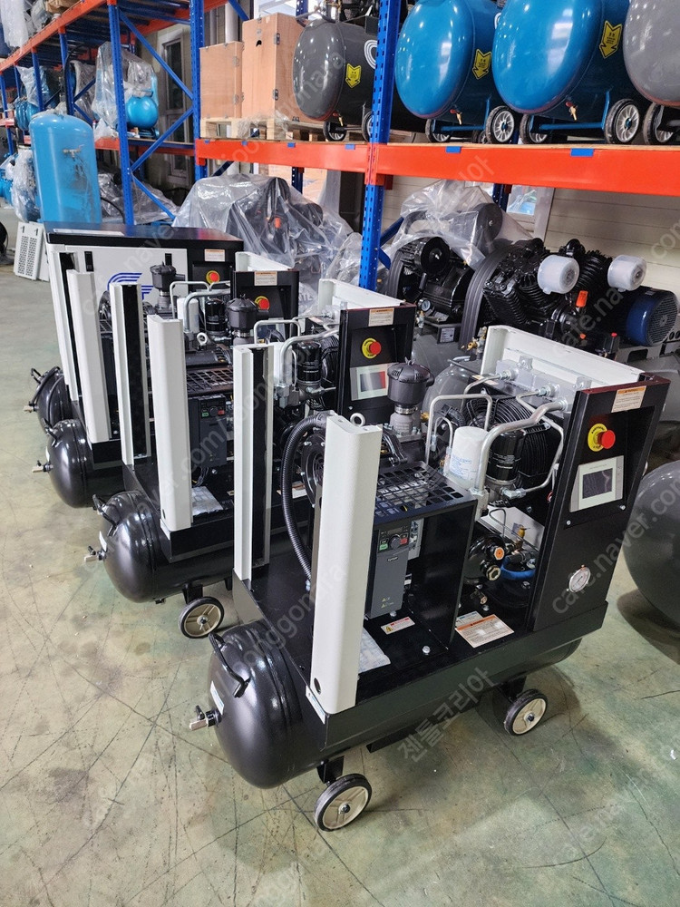 전시상품 - 단상 220v 5마력 스크류 콤프레샤--6