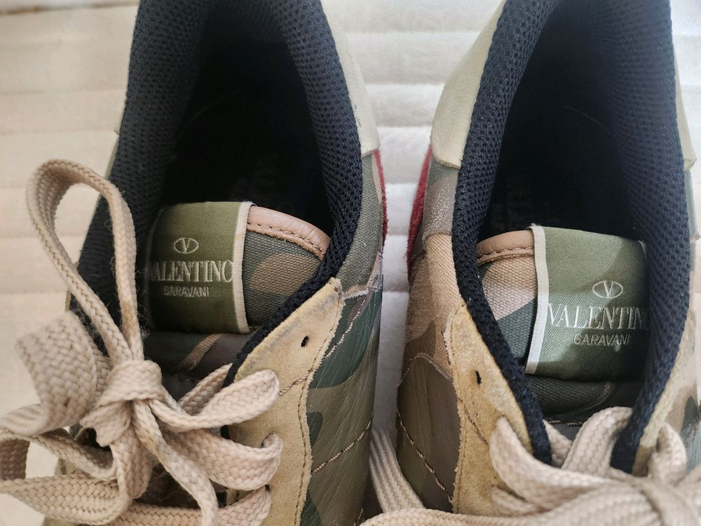 발렌티노 카모 밀리터리 스니커즈--4