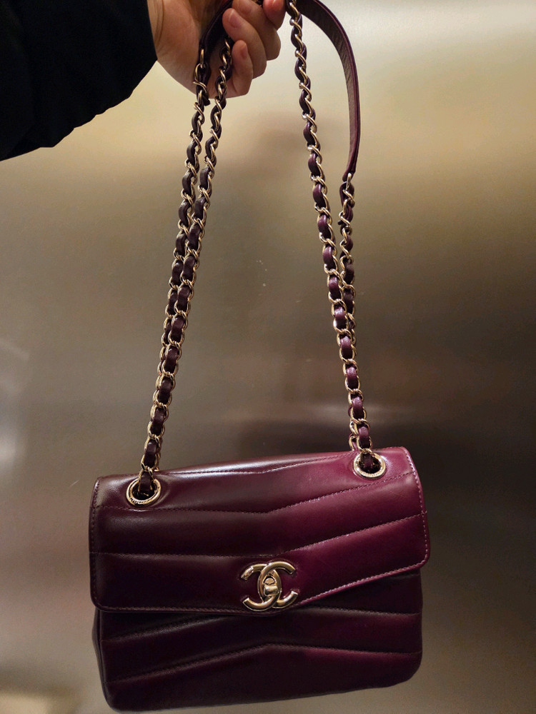 샤넬 쉐브론 플랩백--2