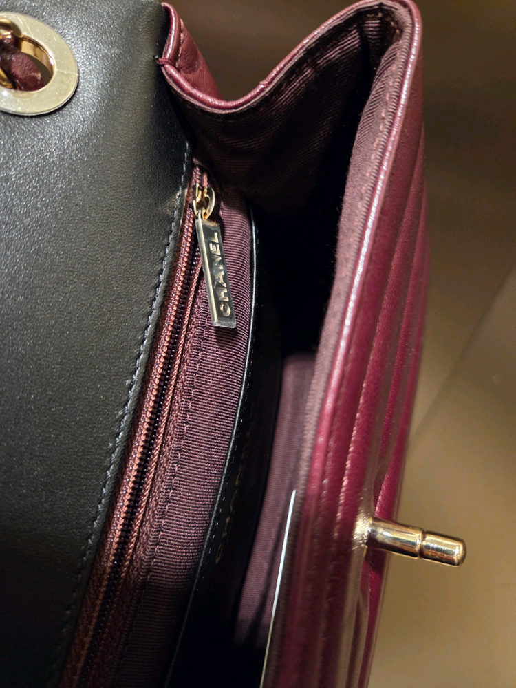 샤넬 쉐브론 플랩백--6