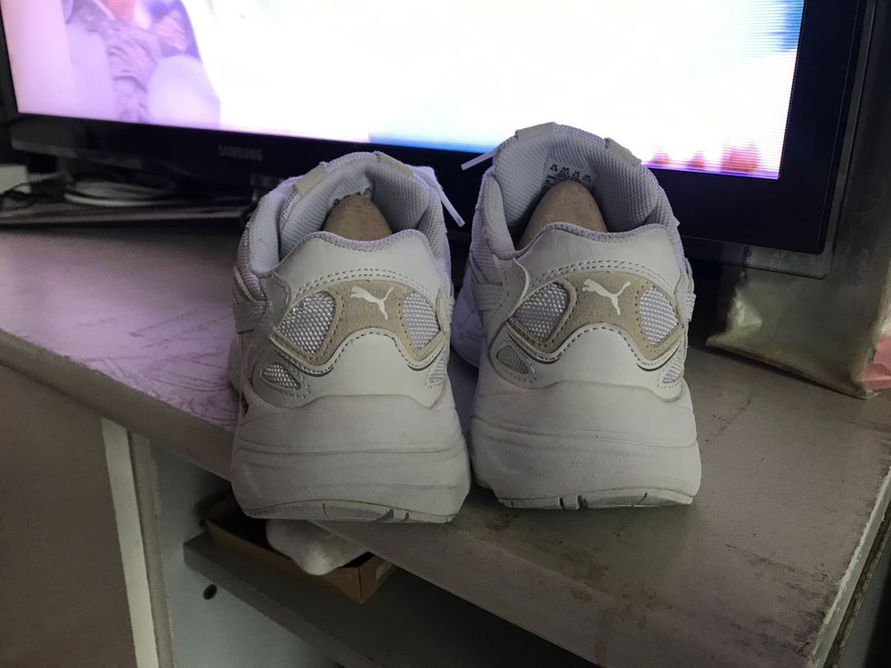 푸마 테버리스 나이트로 베이스 - 올 화이트 (상태 아주 좋음/275mm)--1