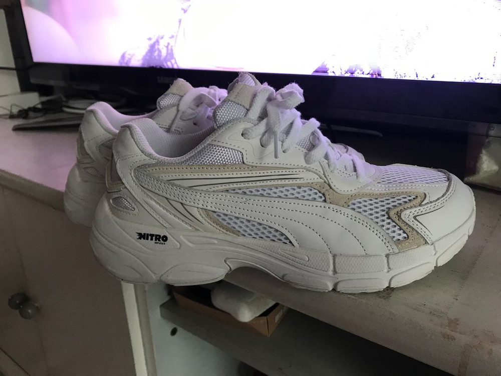 푸마 테버리스 나이트로 베이스 - 올 화이트 (상태 아주 좋음/275mm)--6