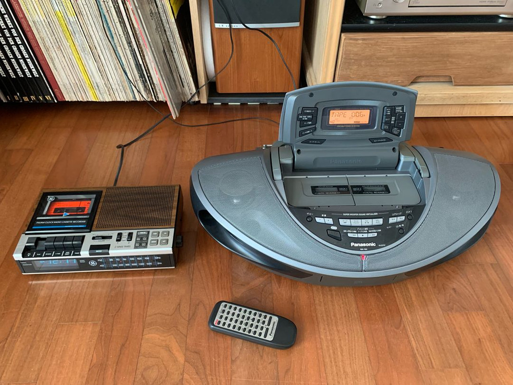 빈티지 시계 라디오 / 코브라 cd.카세트 플레이어 세트 이미지