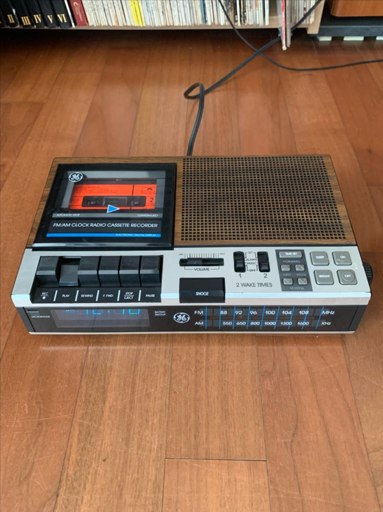 빈티지 시계 라디오 / 코브라 cd.카세트 플레이어 세트 이미지