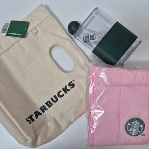 스타벅스 별별꾸러미 캔버스백 패딩백 텀블러 3종 미개봉 새상품