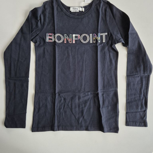 (새상품) 봉쁘앙 자수 패치 로고 티셔츠 10세 사이즈