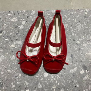 마이슈즈 여아 메리제인 레드 플랫슈즈 150사이즈