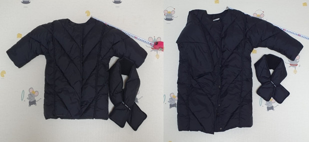 [모자드림]남아 여아 아우터 가디건 누빔점퍼 롱패딩 플리스집업--4