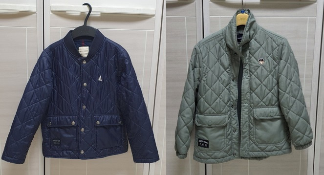 [모자드림]남아 여아 아우터 가디건 누빔점퍼 롱패딩 플리스집업--5