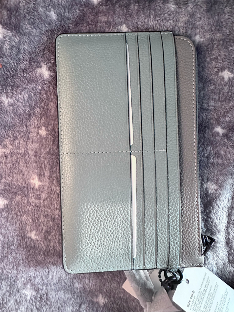 코치 리스틀릿 컬러블락 파우치 손가방 클러치--1