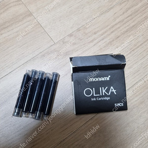 모나미만년필 잉크 리필 카트리지 5개 새제품