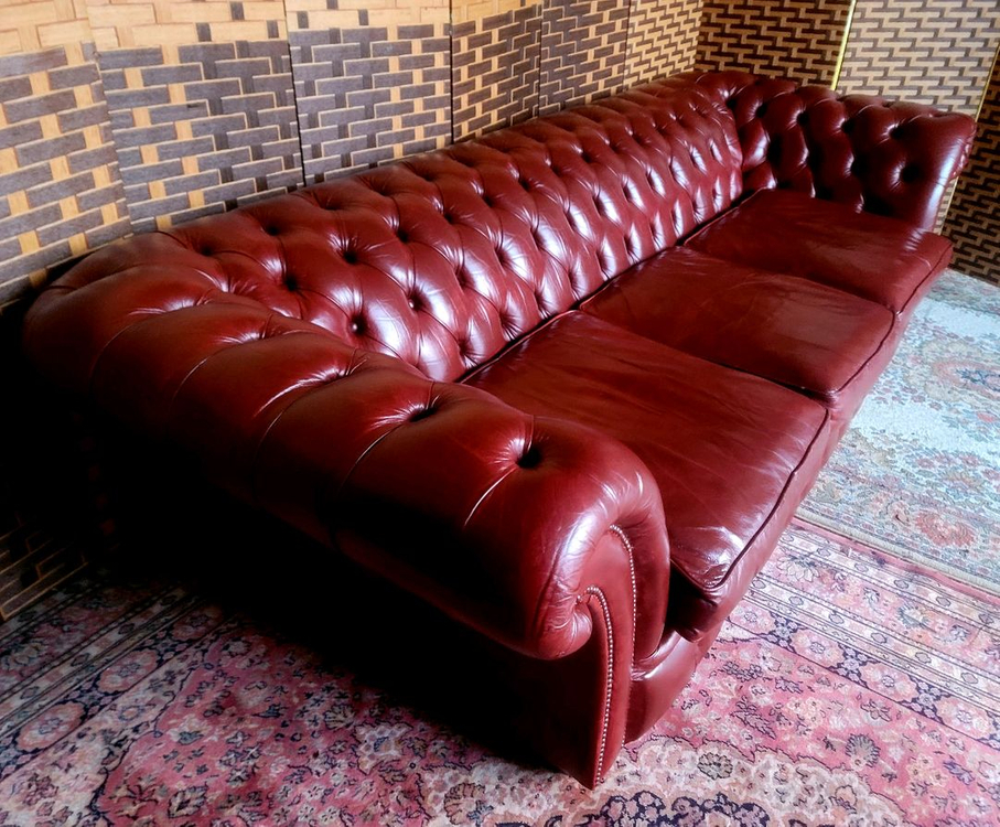 *소파맨*영국 체스터필드*3인용소파 이미지