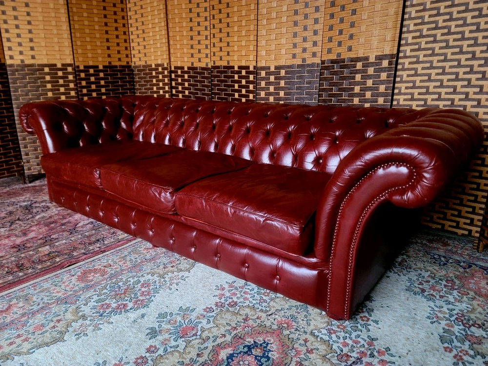 *소파맨*영국 체스터필드*3인용소파 이미지