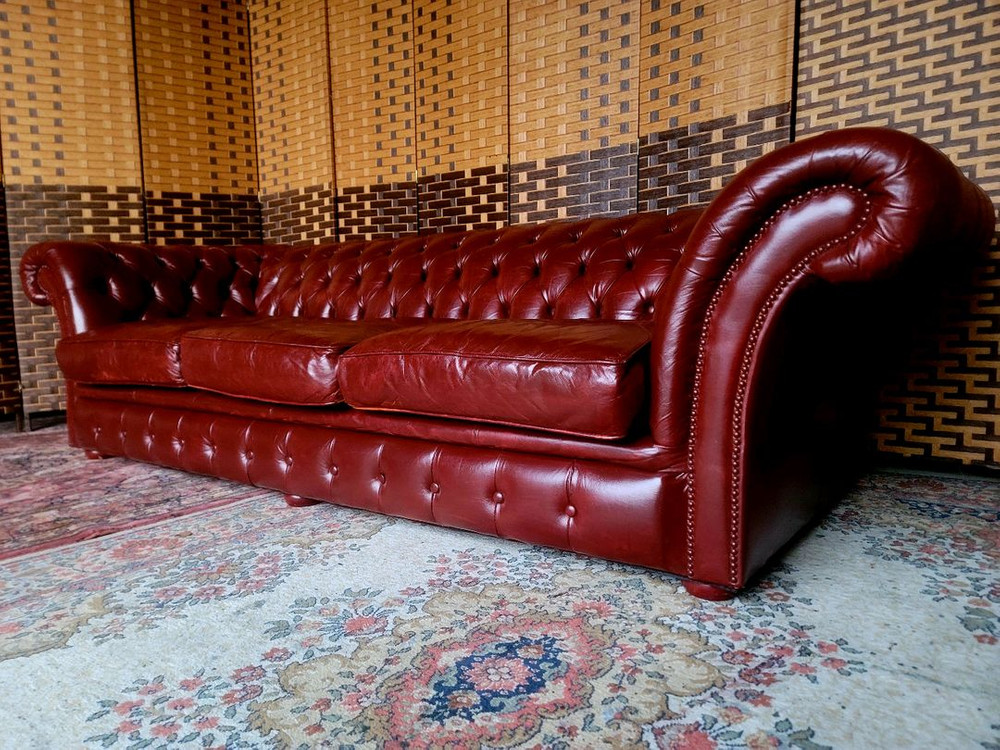 *소파맨*영국 체스터필드*3인용소파 이미지