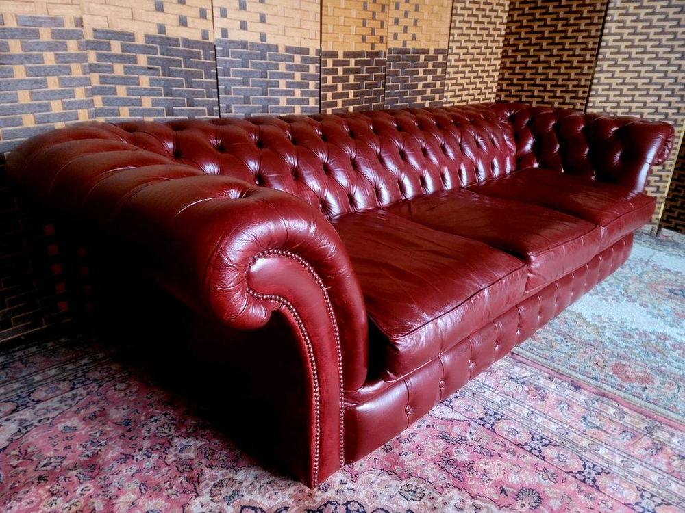 *소파맨*영국 체스터필드*3인용소파 이미지