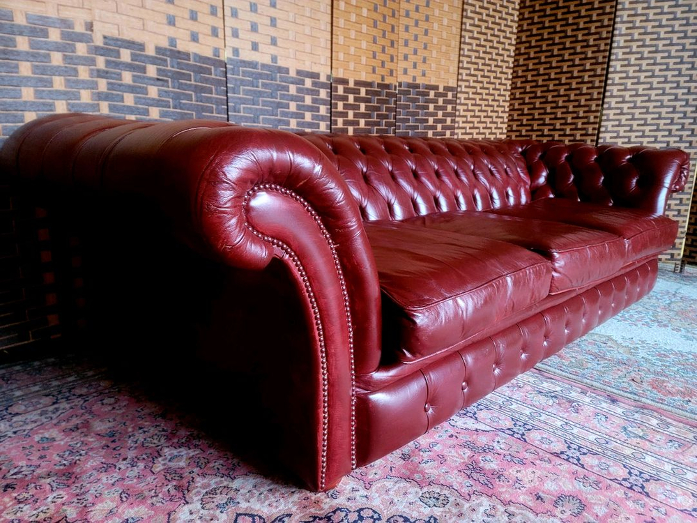 *소파맨*영국 체스터필드*3인용소파 이미지