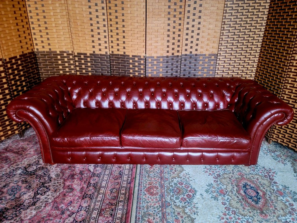 *소파맨*영국 체스터필드*3인용소파 이미지