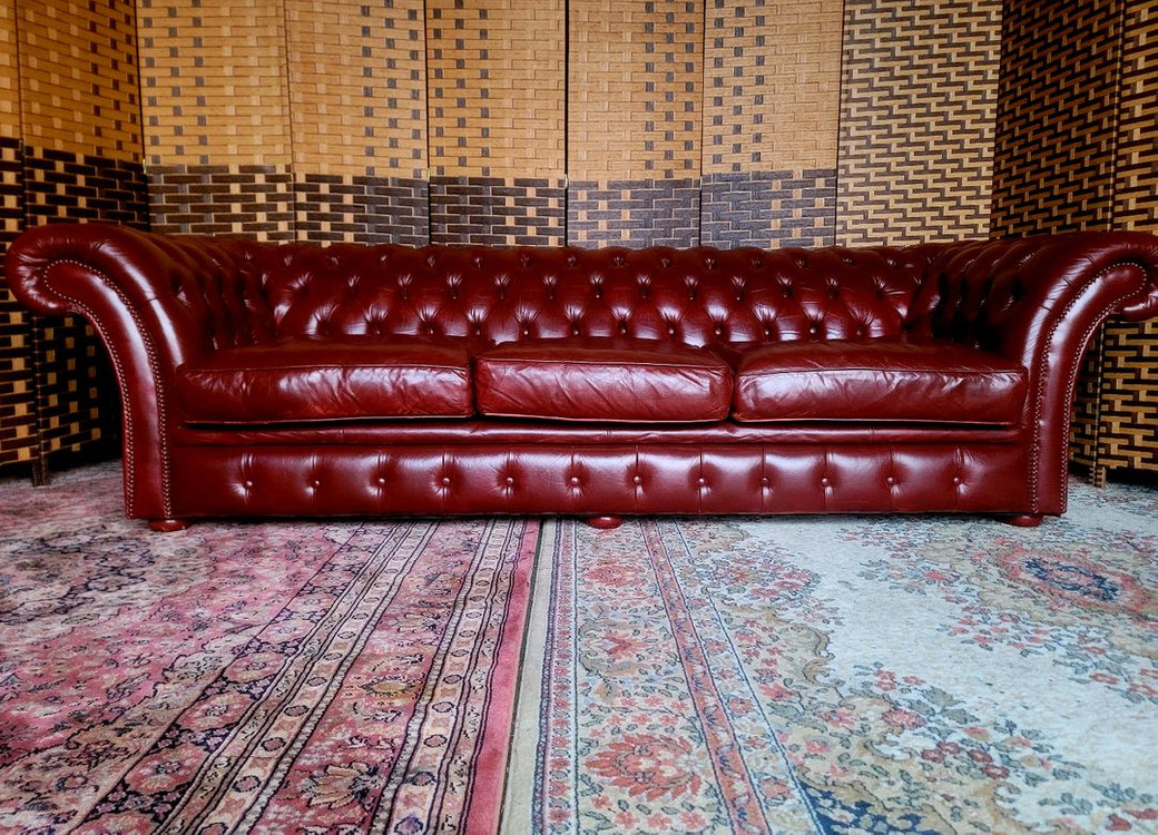 *소파맨*영국 체스터필드*3인용소파 이미지