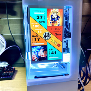 RTX 5060 새 그래픽카드 장착! 화이트 감성 게이밍 데스크탑 PC 컴퓨터 팝니다.