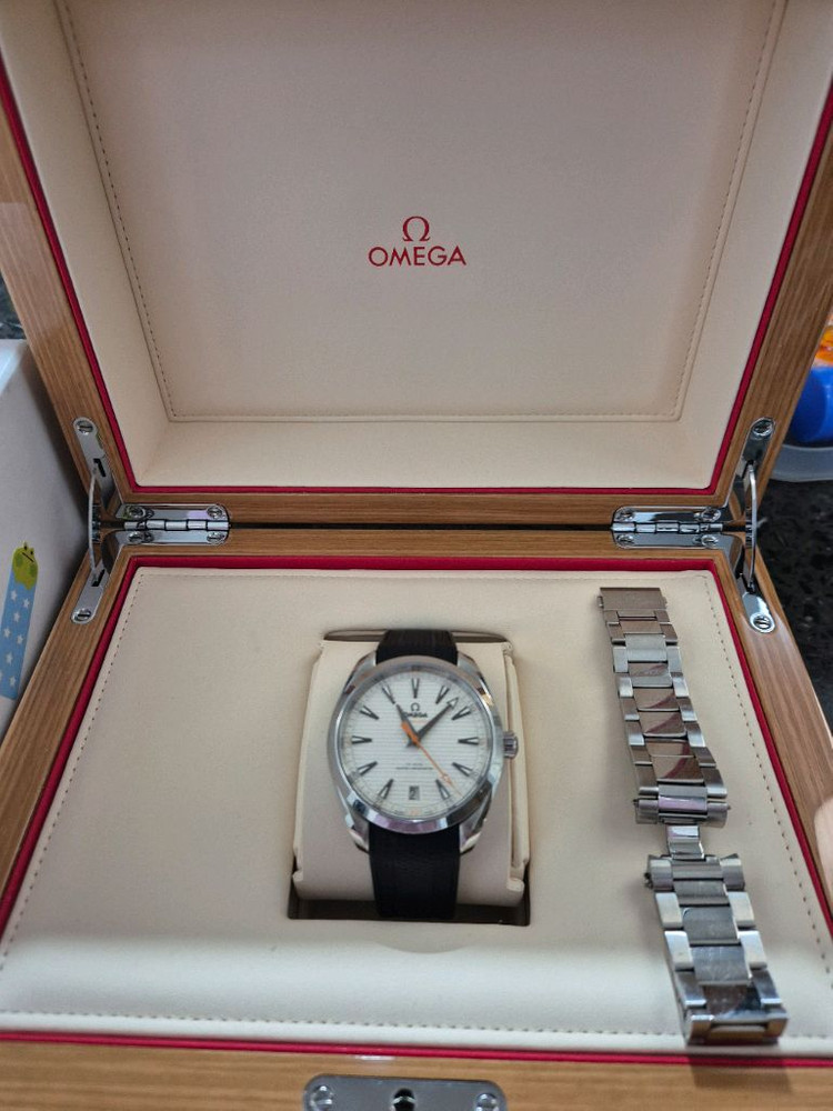 오메가 씨마스터 아쿠아테라 41mm 흰판 (오렌지 핸즈) 이미지