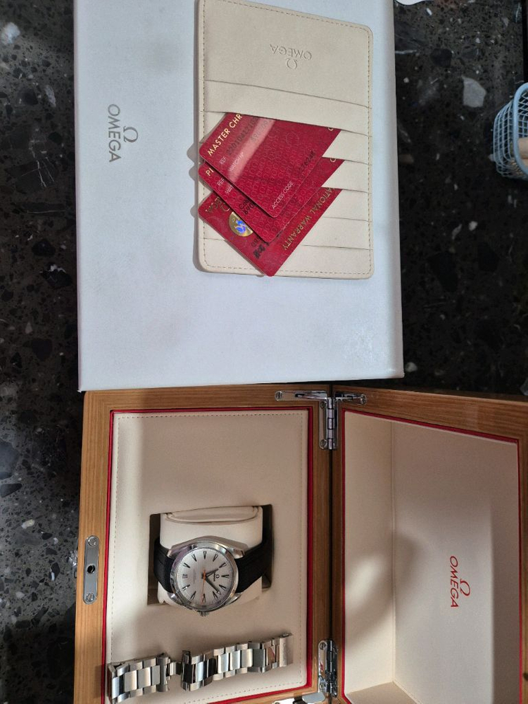 오메가 씨마스터 아쿠아테라 41mm 흰판 (오렌지 핸즈) 이미지