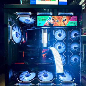 RTX 5060 새 그래픽카드 장착! 블랙 감성 게이밍 데스크탑 PC 컴퓨터 팝니다.