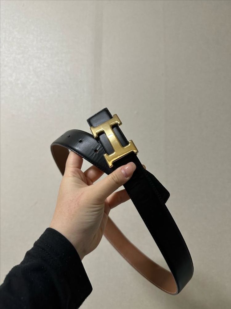 에르메스 H버클 벨트--4