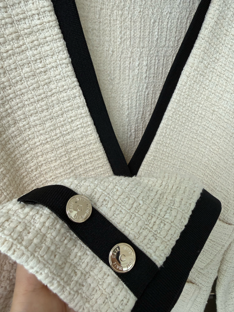 마쥬 트위드 가디건--2