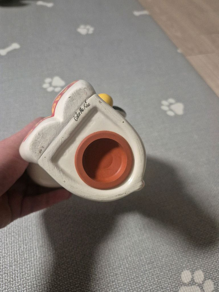 빈티지 스누피 도자기 저금통--3