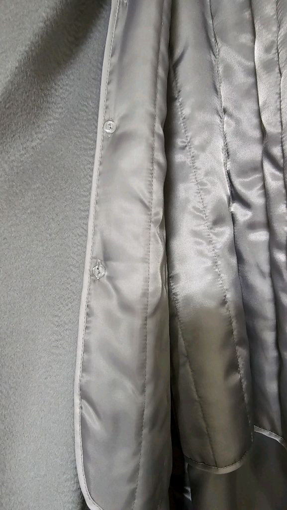 줄로그 지블링 핸드메이드 코트 프리사이즈 그레이--6