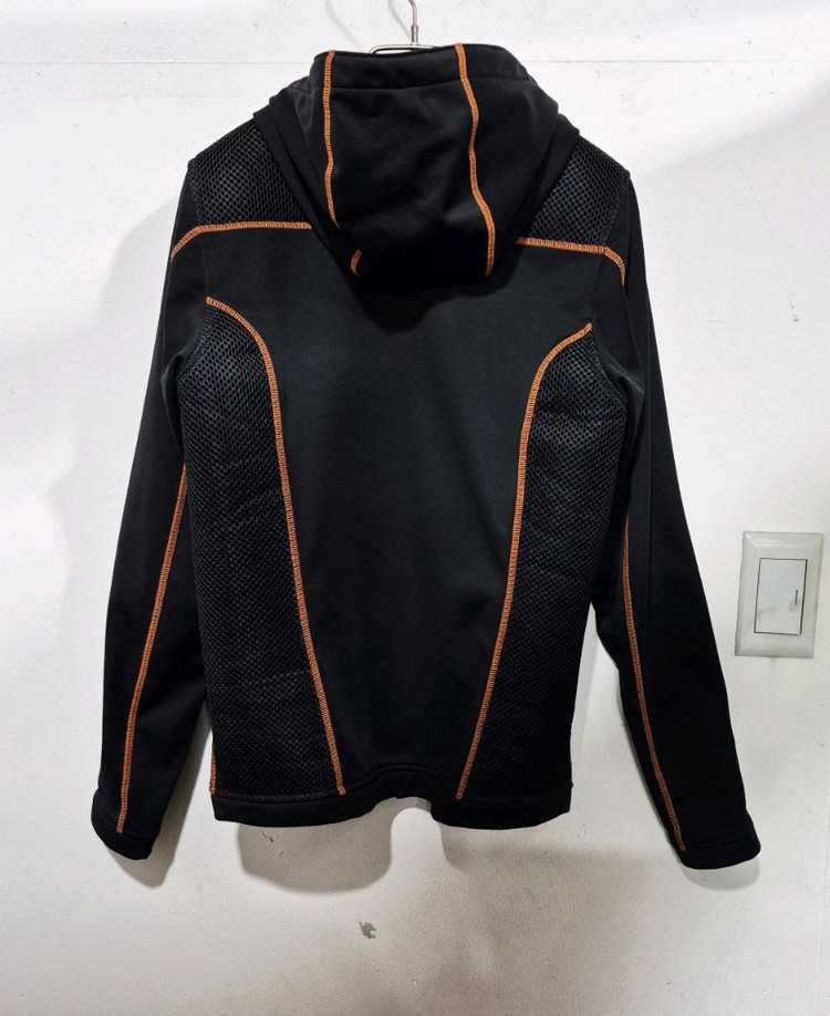 할리데이비슨 블랙 후드 집업 자켓--1