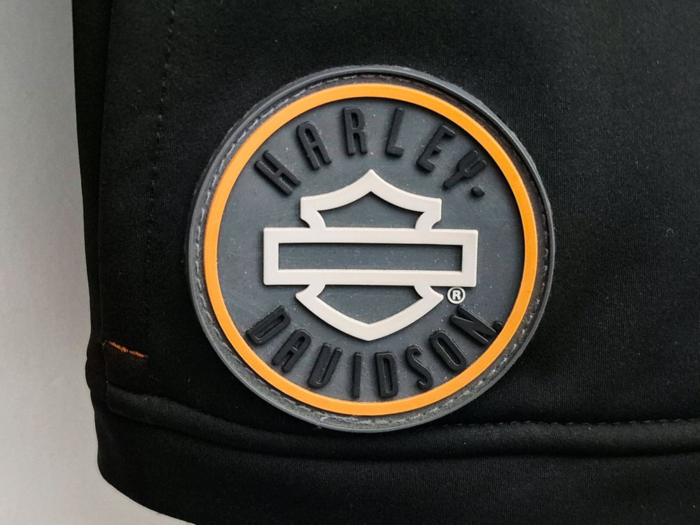 할리데이비슨 블랙 후드 집업 자켓--2